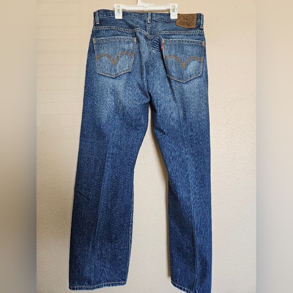 Levis Boot Cut Classic Blue Denim Jeans - Picture 7 of 8